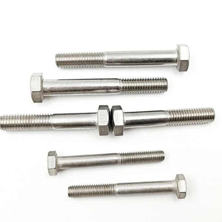 Partially Threaded Hex Bolt Screw
